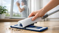 Nie wyrzucaj siateczki z owoców: 2 sprytne sposoby na sprzątanie podłóg i moskitiery