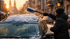 Śnieg na dachu auta to nie żart: jak odśnieżyć samochód szybko i bezpiecznie